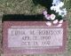 Headstone for Edna Robison