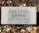 Headstone for Edna Taylor Zentmyer