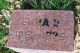Headstone for Emma Picken West