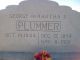 Headstone for George and Martha Alford Plummer b.1844