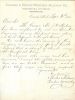 Letter of Recommendation for J.C. Strahorn, resigned for health reasons. 