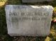 Headstone for Rev. James McGill Wallace