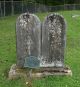 Headstones for John Reger and Elizabeth West Reger