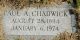 Headstone for Paul Chadwick