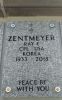 Headstone for Ray Zentmeyer
